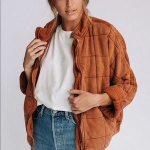 Free People Quilted Dolman Jacket